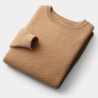 Mercellini Merino Wool Checkered Sweater