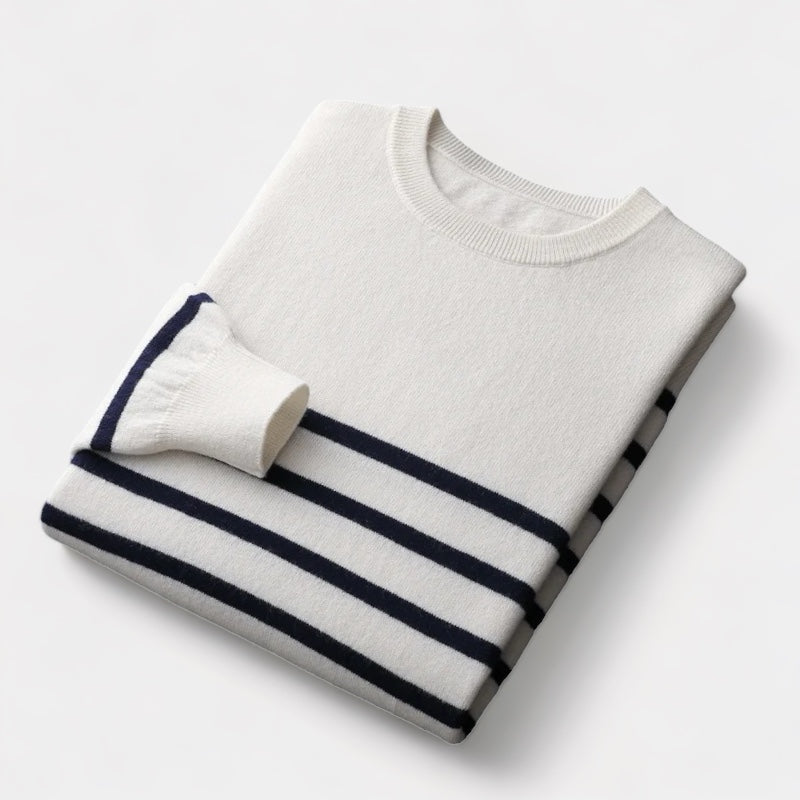 Mercellini Merino Wool Navy Sweater