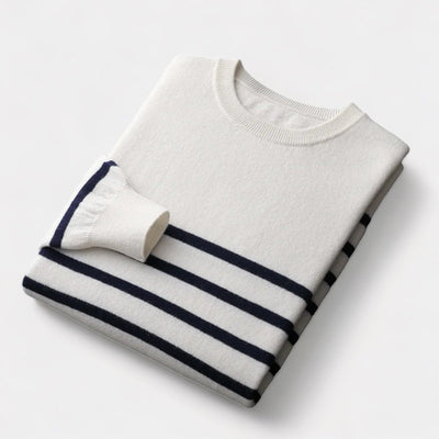 Mercellini Merino Wool Navy Sweater