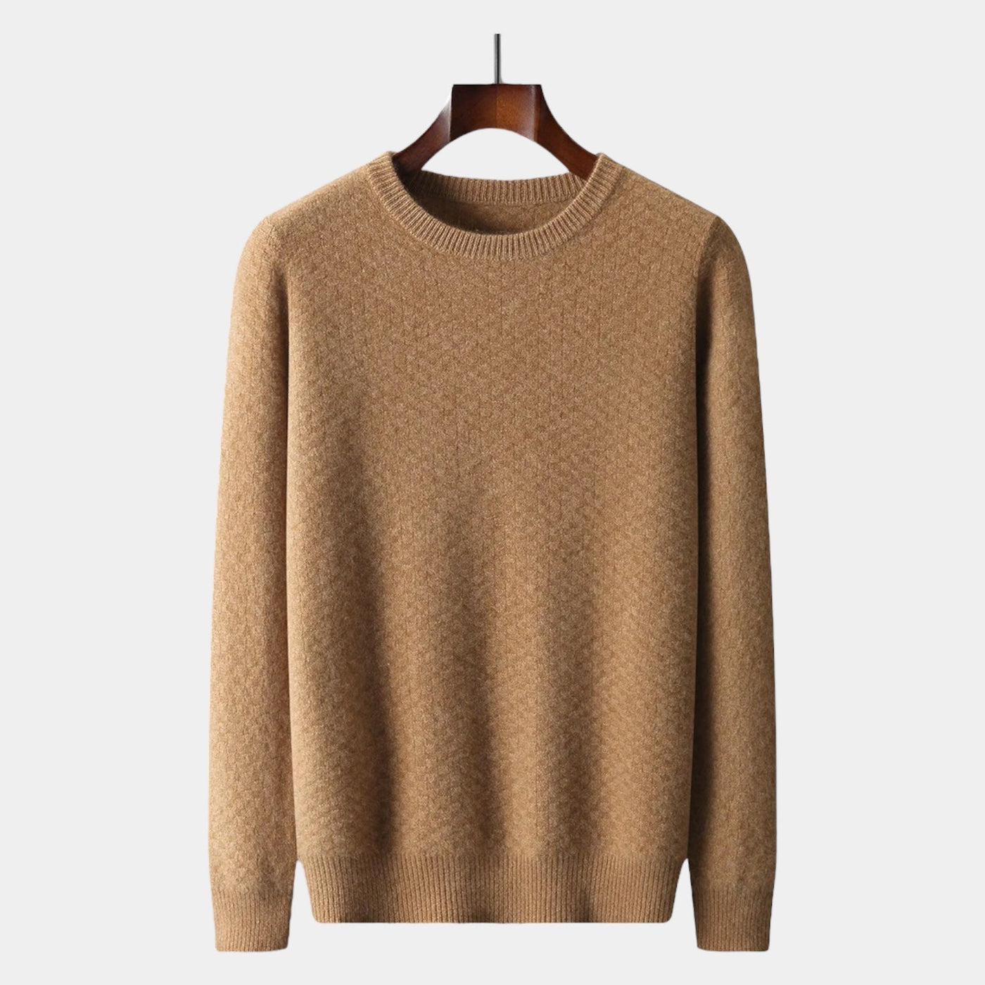 Mercellini Merino Wool Checkered Sweater