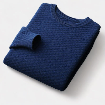Mercellini Merino Wool Checkered Sweater