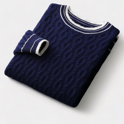 Mercellini Merino Wool Round Neck Sweater
