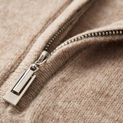 Mercellini Merino Wool Quarter-Zip Sweater