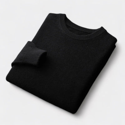 Mercellini Merino Wool Round Collar Sweater