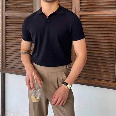 Mercellini V Collar Polo Shirt
