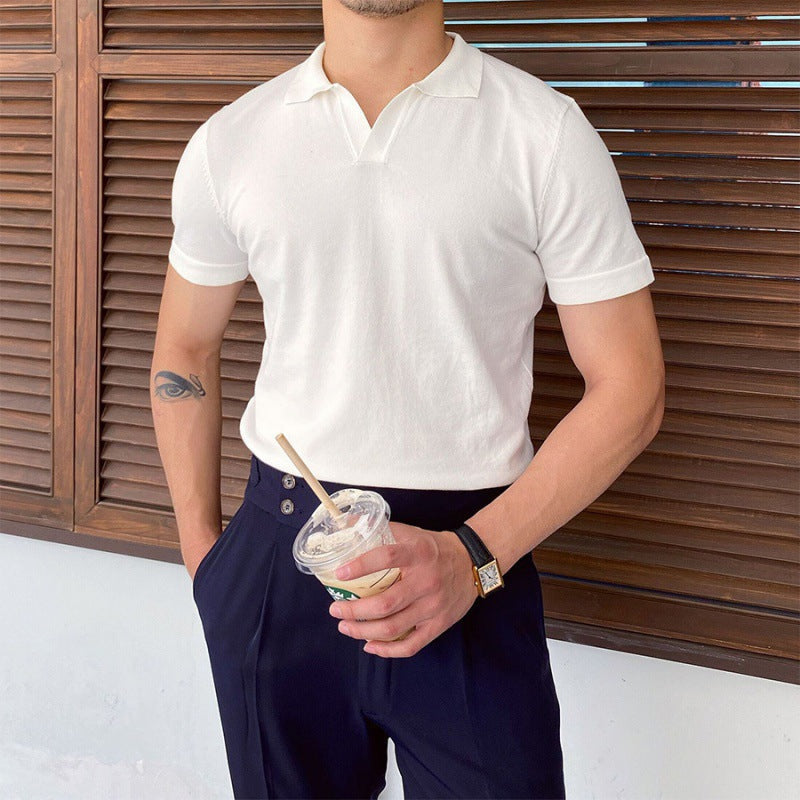 Mercellini V Collar Polo Shirt