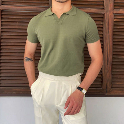 Mercellini V Collar Polo Shirt