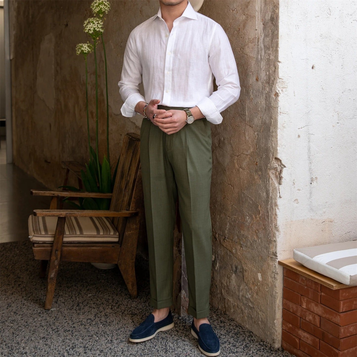 Mercellini Classic Linen Shirt