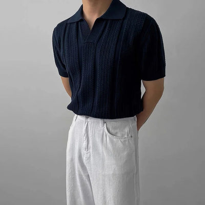 Mercellini Knitted Polo Shirt